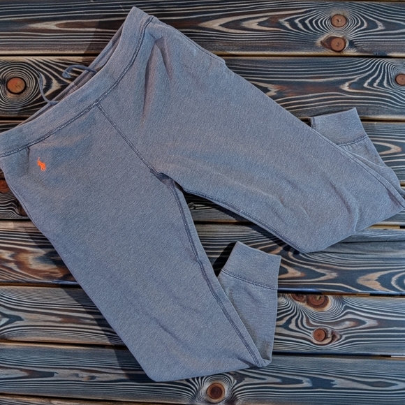 Polo Ralph Lauren Men's M Blue Jogger sweat Pants Drawstring Leg Pockets size M - Picture 9 of 9
